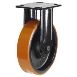 Extra Heavy Duty 150mm Polyurethane on Cast Iron Fixed Castor - 800kg Load