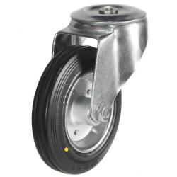Medium Duty 160mm Anti-Static Rubber Swivel Castor - 175kg Load
