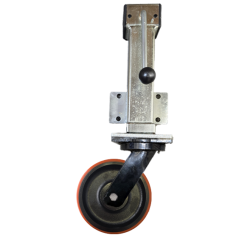 Extra Heavy Duty 200mm Polyurethane on Cast Iron Jacking Castor Swivel Castor 1400kg Load Extra Heavy Duty 200mm Polyurethane on Cast Iron Jacking Castor Swivel Castor 1400kg Load