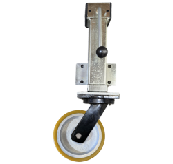 Extra Heavy Duty 200mm Polyurethane on Cast Iron Jacking Castor Swivel Castor 1800kg Load Extra Heavy Duty 200mm Polyurethane on Cast Iron Jacking Castor Swivel Castor 1800kg Load