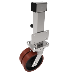 Extra Heavy Duty 200mm Polyurethane on Cast Iron Jacking Castor Swivel Castor 2000kg Load Extra Heavy Duty 200mm Polyurethane on Cast Iron Jacking Castor Swivel Castor 2000kg Load