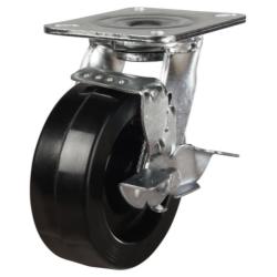 Heavy Duty 200mm High Temperature Resistant Phenolic Swivel Castor - 500kg Load