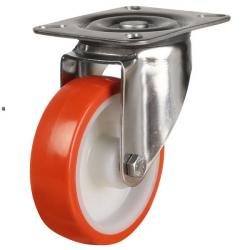 200mm medium duty swivel castor poly/nylon wheel