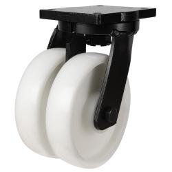 Industrial Heavy Duty 250mm Nylon Swivel Castor - 2500kg Load