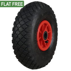 260mm PU Flat Free Plastic Centre Wheel [125kg max load]
