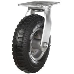 Heavy Duty 300mm Pneumatic Rubber Swivel Castor - 204kg Load
