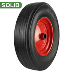 350mm Solid Rubber on Steel Wheel [400kg max load]