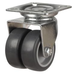 Light Duty 50mm Synthetic Non-Marking Rubber Swivel Castor - 60kg Load