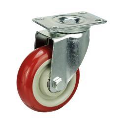 Light Duty 75mm Polyurethane on Nylon Swivel Castor 80kg Load