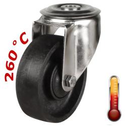 80mm High Temperature Resistant Wheel Bolt Hole Castors