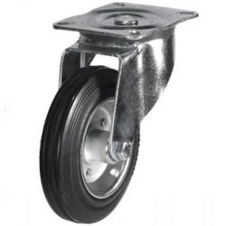 80mm medium duty swivel castor rubber wheel