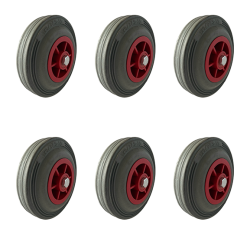 Bulk Buy x 50 / 125mm Grey Rubber Wheel - s Bulk Buy x 50 / 125mm Grey Rubber Wheel - s