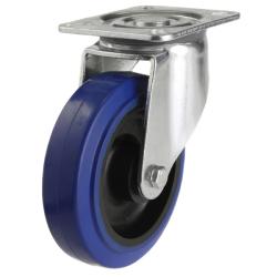 Heavy Duty 100mm Non-Marking Rubber Swivel Castor - 200kg Load