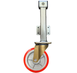 Heavy Duty 150mm Polyurethane on Nylon Jacking Castor Swivel Castor 430kg Load
