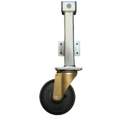 Heavy Duty 200mm Cast Iron Jacking Castor Swivel Castor 800kg Load