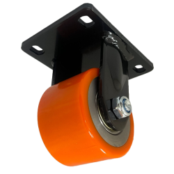 Heavy Duty 50mm Polyurethane Fixed Castor - 300kg Load Heavy Duty 50mm Polyurethane Fixed Castor - 300kg Load