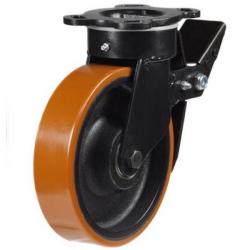 Heavy Duty Braked castors 200mm wheel diameter upto 1000kg capacity