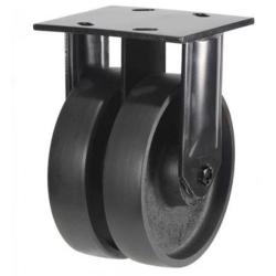 Extra Heavy Duty 150mm Cast Iron Fixed Castor - 1500kg Load
