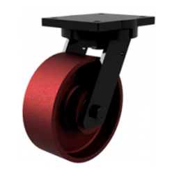 Industrial Heavy Duty 200mm Ductile Iron Swivel Castor - 2500kg Load Industrial Heavy Duty 200mm Ductile Iron Swivel Castor - 2500kg Load