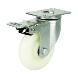 Light Duty 100mm Polypropylene Swivel Braked Castor - 90kg Load Light Duty 100mm Polypropylene Swivel Braked Castor - 90kg Load