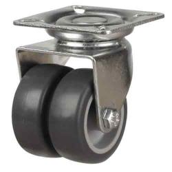 Light Duty 75mm Synthetic Non-Marking Rubber Swivel Castor - 80kg Load Light Duty 75mm Synthetic Non-Marking Rubber Swivel Castor - 80kg Load