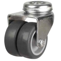 Light Duty 75mm Synthetic Non-Marking Rubber Swivel Castor - 80kg Load Light Duty 75mm Synthetic Non-Marking Rubber Swivel Castor - 80kg Load