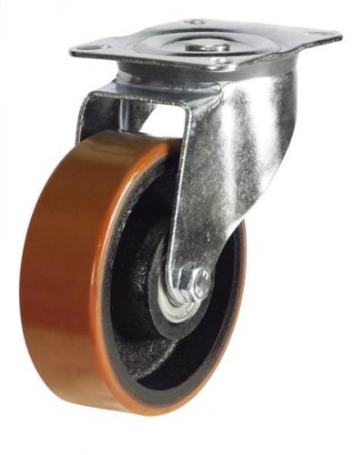 100mm medium duty swivel castor poly/cast wheel