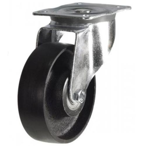 Heavy Duty 100mm Cast Iron Swivel Castor - 300kg Load