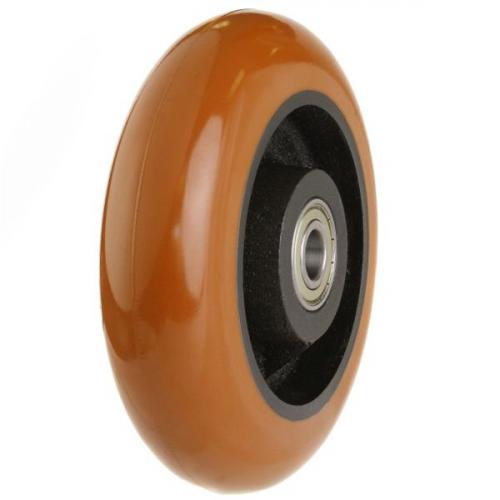 100mm / 350kg Round Profile Polyurethane on Cast Iron Core Wheel