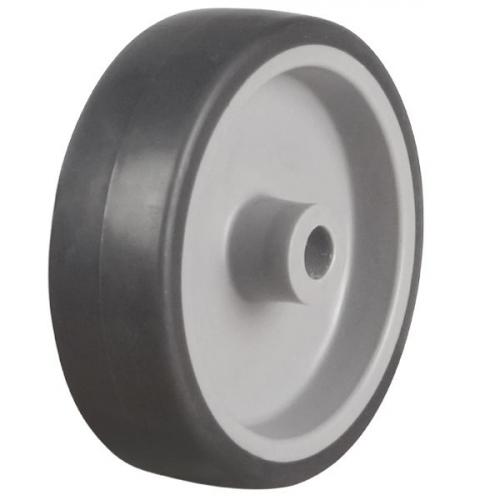 100mm / 80kg Grey Rubber on Plastic Centre Wheel