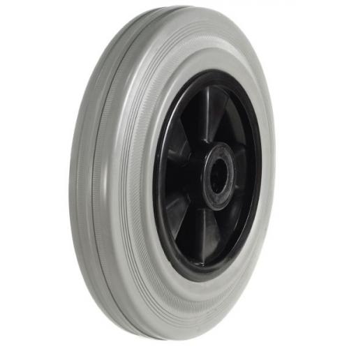 125mm Grey Rubber On Plastic Centre Castor Wheel