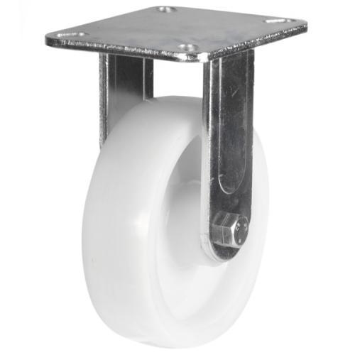 Heavy Duty 125mm Nylon Fixed Castor - 500kg Load