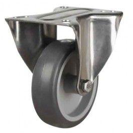 125mm Synthetic Non-Marking Rubber Fixed Castors