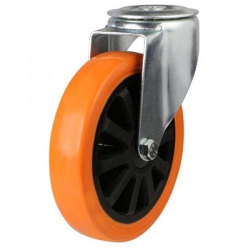 Medium Duty 150mm Polyurethane on Nylon Swivel Castor - 350kg Load