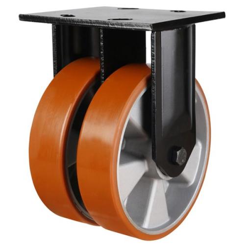 Extra Heavy Duty 150mm Polyurethane on Aluminium Fixed Castor - 1100kg Load