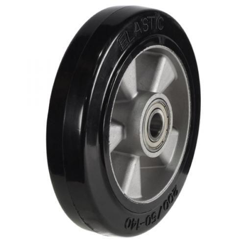 Medium Duty 150mm Elastic Rubber on Aluminium Wheel - 300kg Load