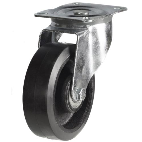 Medium Duty 150mm Rubber on Cast Iron Swivel Castor - 350kg Load