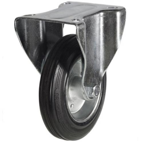 160mm Rubber Tyre On Steel Disk Centre & Rubber Tyre On Plastic Swivel Castors
