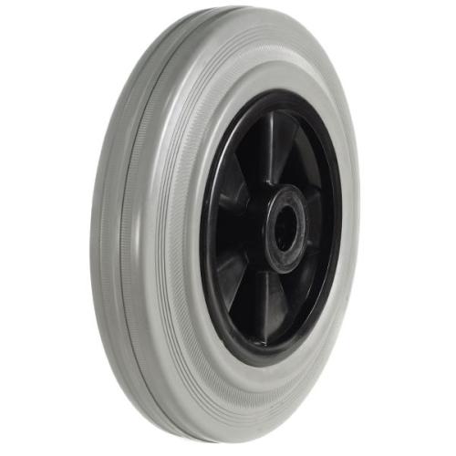 Medium Duty 160mm Non-Marking Grey Rubber Wheel - 175kg Load