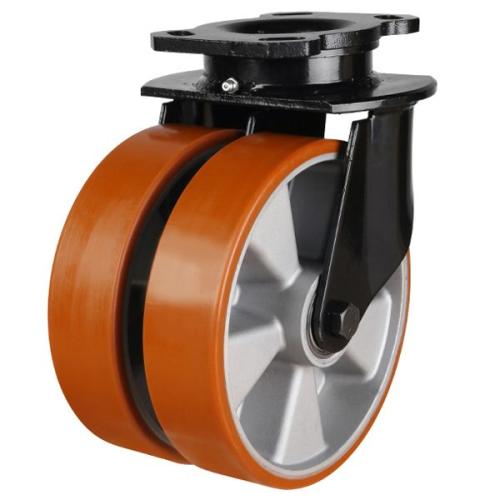 200mm Polyurethane Swivel Castor [1500kg max load]