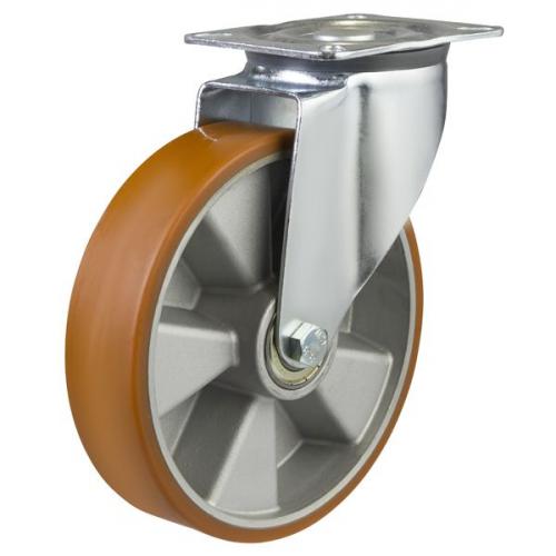 200mm medium duty swivel castor poly/alley wheel