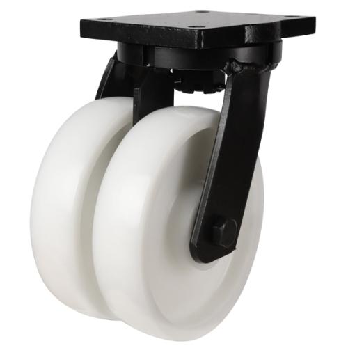 Industrial Heavy Duty 250mm Nylon Swivel Castor - 2500kg Load