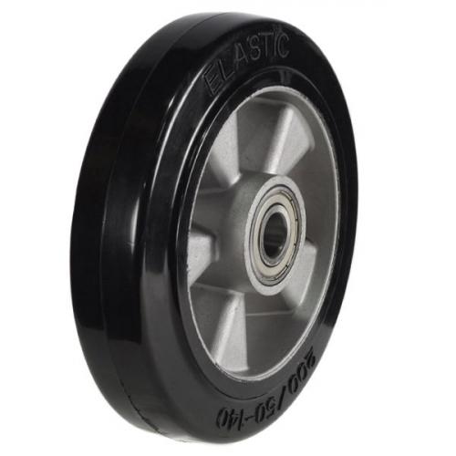 250mm / 550kg Elastic Rubber on Aluminium Centre Wheel
