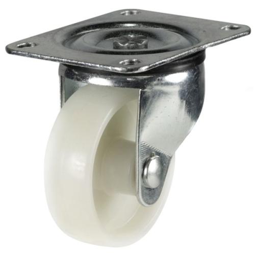 Medium Duty 50mm Nylon Swivel Castor - 60kg Load