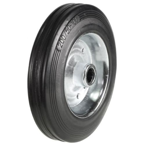 Light Duty 80mm Rubber on Steel Wheel - 65kg Load