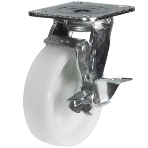 Heavy Duty 200mm Nylon Swivel Castor - 500kg Load