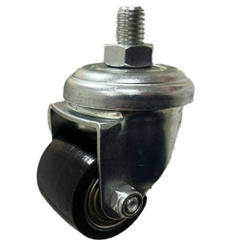 Heavy Duty 35mm Polyurethane on Cast Iron Swivel Castor - 100kg Load