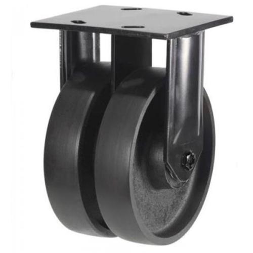 Extra Heavy Duty 150mm Cast Iron Fixed Castor - 1500kg Load