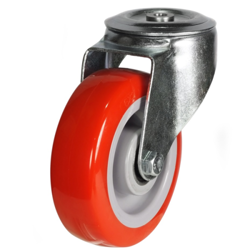 Medium Duty 125mm Polyurethane on Nylon Swivel Castor - 270kg Load