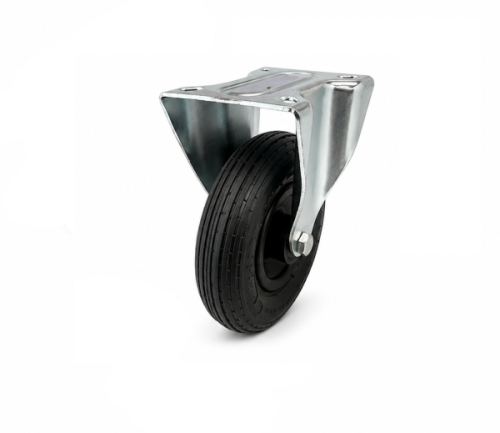 Medium Duty 200mm Pneumatic Fixed Castor - 75kg Load